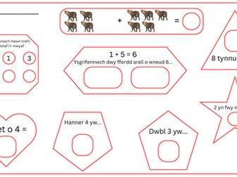 (BWNDEL) Profion Mathemateg Cam 1-4