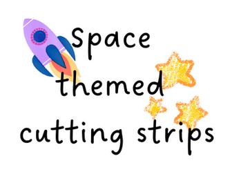 Space themed cutting strips