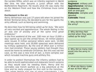 The Christmas Truce- Guided Creative Writing