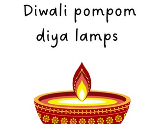 Diya Lamp Pompom Mats