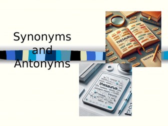 ESOL / EAL / English Functional Skills - Synonyms and Antonyms