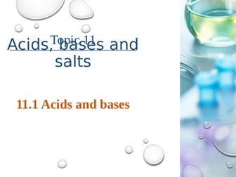 Acids, bases and salts (IGCSE)