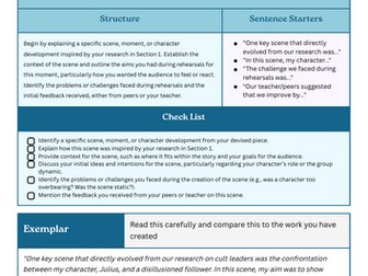 Devising Log AQA guide