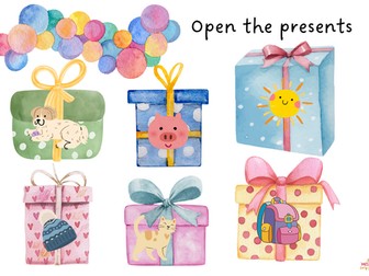 Open the Presents - CVC Writing