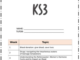 PSHE- KS3- Guided Reading- Healthy Living and Wellbeing