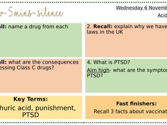 PSHE-KS3- Street Safety- Acid Attacks