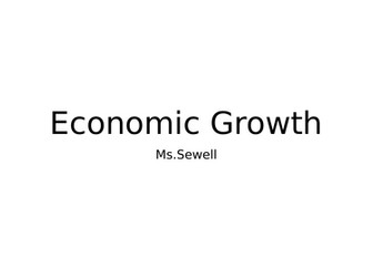 GDP Calculations Growth Rate Output Per Capita  Lesson IGCSE Economics Edexcel