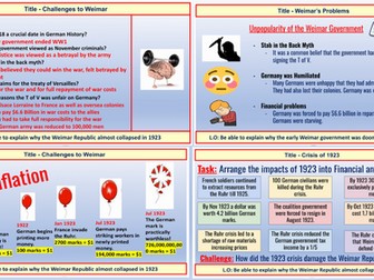 Nazi Germany  - Challenges to Weimar