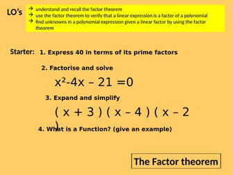 Factor Theorem Simplified MSS