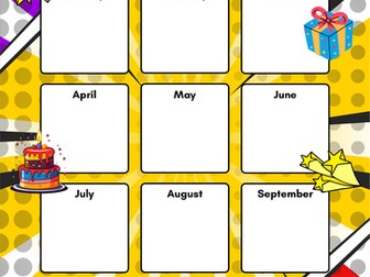 Cartoon style birthday poster!