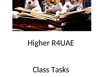 Higher English R4UAE Close Reading Full Unit of Work