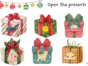 Open the Presents - Christmas CVC