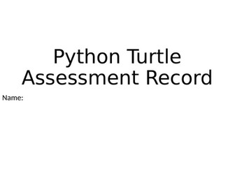 PRIMM Programming using Python Turtle