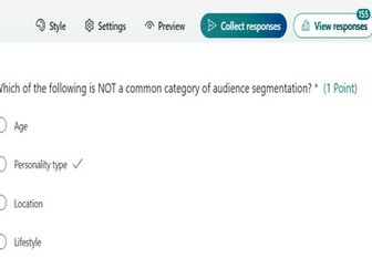 Creative iMedia R093 - Topic Area 2 - Factors Influencing Product Design Part2- Microsoft Forms Quiz