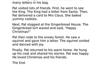 STORYMAP The Jolly Christmas Postman for EYFS/KS1 Shortened story using icons