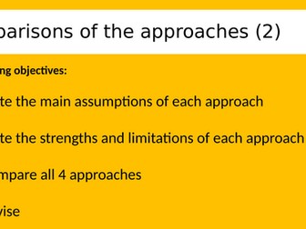 A Level Psychology - Comparing the approaches