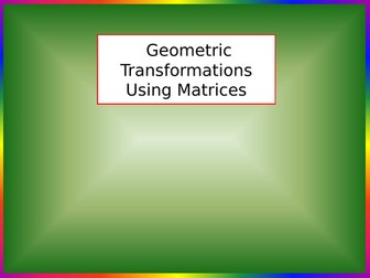 FM - Matrix Transformations - PTH