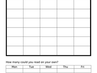 Precision Teaching Sheet