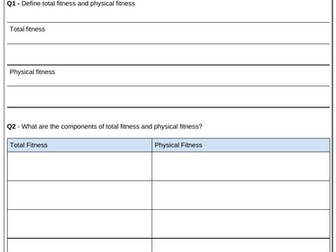 NCFE Level 1 in Sport - Effects of Exercise on Human Body Systems