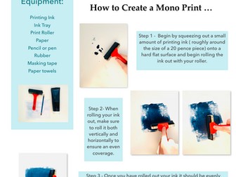 Mono Printing Handout