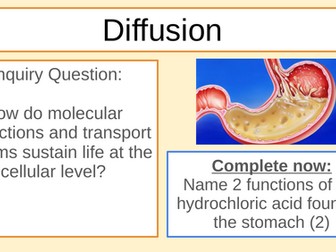 MYP/GCSE Bio Diffusion