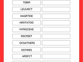 American Indian Heritage Day Word Scramble Puzzle Worksheet Activity