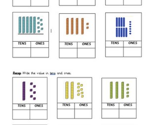 Year 2 column addition with pictures - adapted tasks