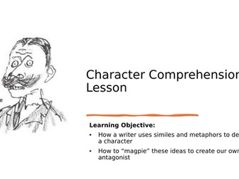 11+ Comprehension on extract from Roald Dahl's  "Boy"