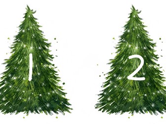 Christmas Tree Numbers 1 - 10