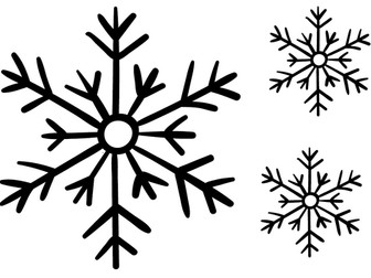 Snowflake Loose Part Templates