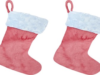 Stockings with hiding CVC/phonetically decodable toys