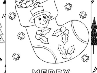 Christmas-Themed Colouring Pages