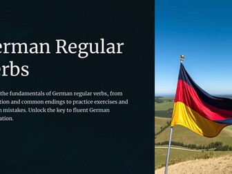 GERMAN RECULAR VERBS POWERPOINT