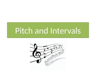 Pitch and Intervals