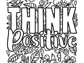 Motivational Quote Colouring Pages