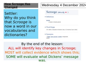 How has Scrooge Changed?