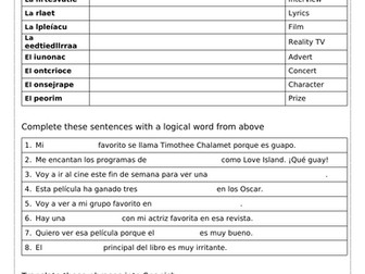 GCSE Spanish: Celebrity Culture - AQA