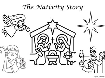 The Nativity Story colouring sheet