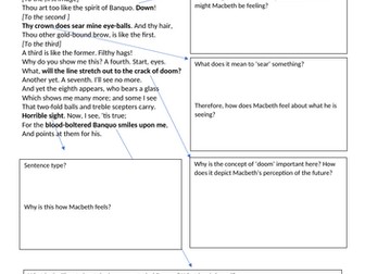 Macbeth Act 4 worksheets
