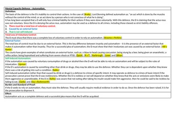 OCR A-Level Law - Knowledge Organisers