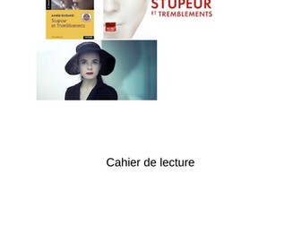 Cahier de lecture Stupeur et Tremblements pour IBDP Francais A langue et litterature.