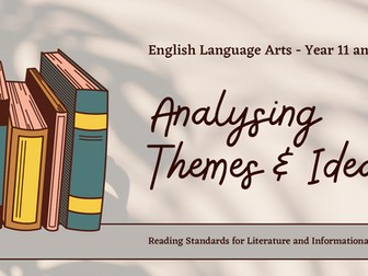 English Analysing Themes and Ideas