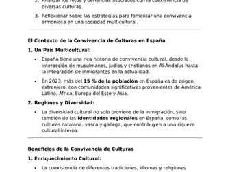 La Convivencia de las Culturas - A-Level Spanish Lesson