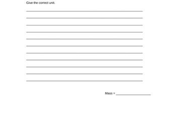Self/Peer Assessment Specific Heat Capacity Equation