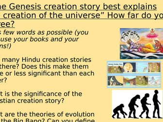 Belief, creation and identity - 16 Lesson unit - Key Stage 3 KS3 - RS/ PRE / RE