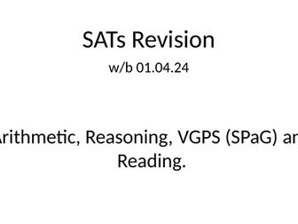 Year 6 SPaG, Maths, Reading questions from SATs tests.