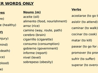 AQA 2x Injury Addiction lessons SPANISH