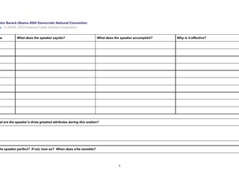 Speech Analysis Activity