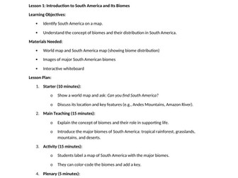 South America-Biomes and Vegetation MTP