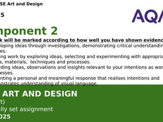 AQA Fine Art Exam 2025